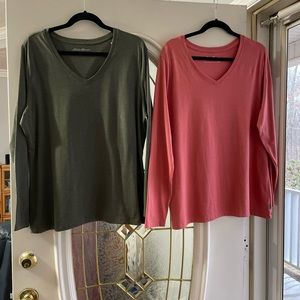 Bundle Two NWOT Eddie Bauer Shirts .